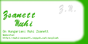 zsanett muhi business card